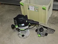Elektrische bovenfrees festool type of 1400 ebq in kunststoffen stapelbare koffer. - afbeelding 1 van  3