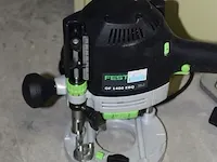 Elektrische bovenfrees festool type of 1400 ebq in kunststoffen stapelbare koffer. - afbeelding 2 van  3