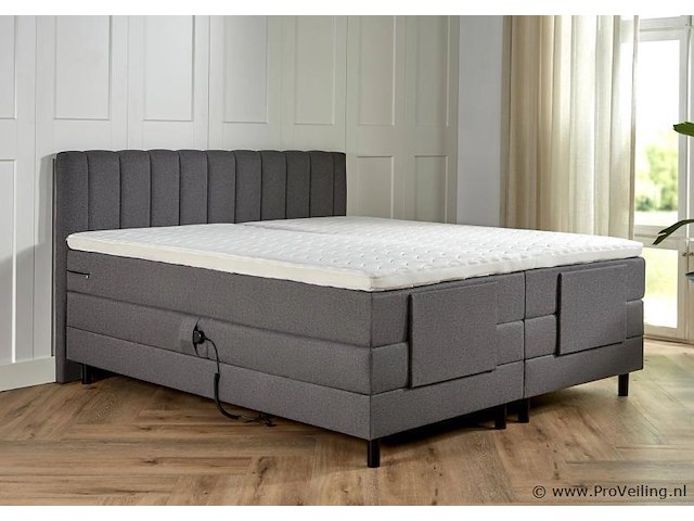 Elektrische boxspring serie vienna, afmeting 140 x 200, antraciet - afbeelding 2 van  6