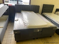Elektrische boxspring vienna 180 x 200cm antraciet incl. topper