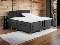 Elektrische boxspringcombinatie, m-ray, manhattan, antraciet