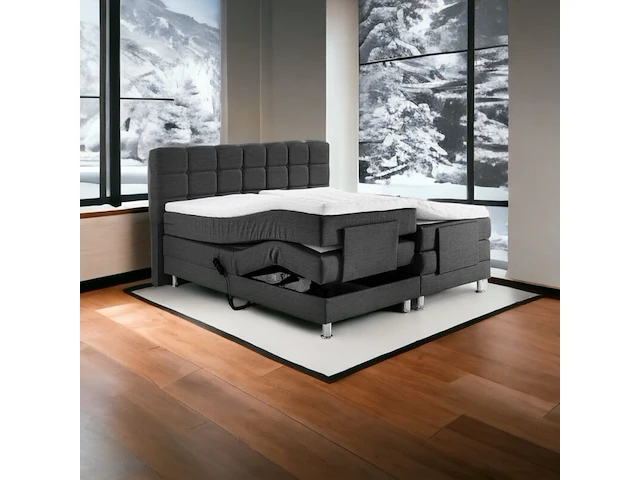 Elektrische boxspringcombinatie, m-ray, manhattan, antraciet - afbeelding 2 van  5