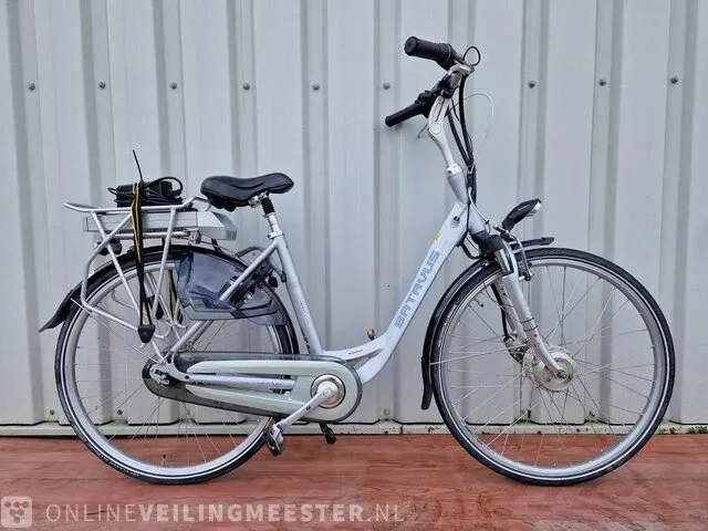 Elektrische damesfiets batavus, genova e-go, zilver - afbeelding 1 van  7