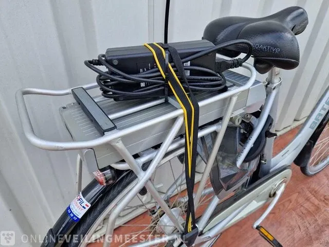 Elektrische damesfiets batavus, genova e-go, zilver - afbeelding 4 van  7