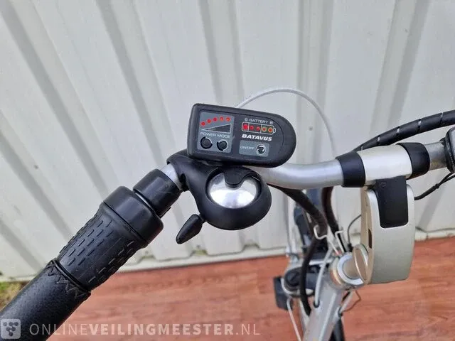 Elektrische damesfiets batavus, genova e-go, zilver - afbeelding 5 van  7