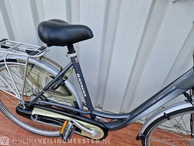 Elektrische damesfiets batavus, marcato e-go, blauw - afbeelding 3 van  7