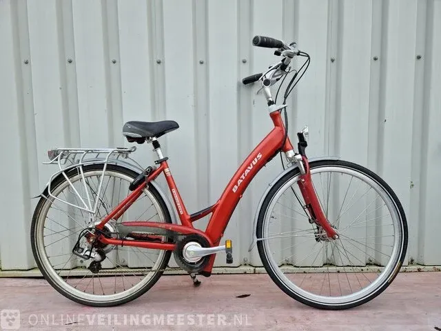 Elektrische damesfiets batavus, padova easy, rood - afbeelding 1 van  6