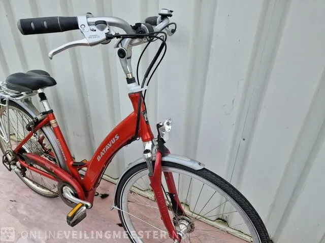 Elektrische damesfiets batavus, padova easy, rood - afbeelding 2 van  6