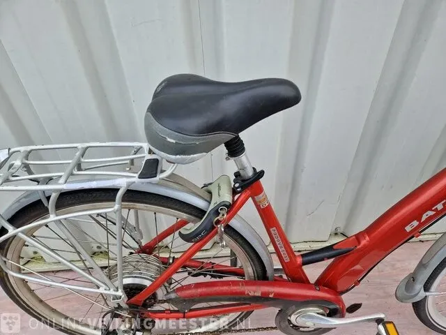 Elektrische damesfiets batavus, padova easy, rood - afbeelding 4 van  6