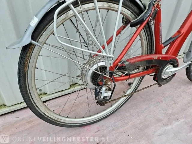 Elektrische damesfiets batavus, padova easy, rood - afbeelding 5 van  6