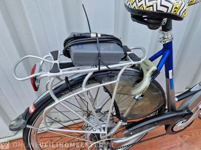 Elektrische damesfiets batavus, padova easy, zilver-blauw - afbeelding 4 van  7