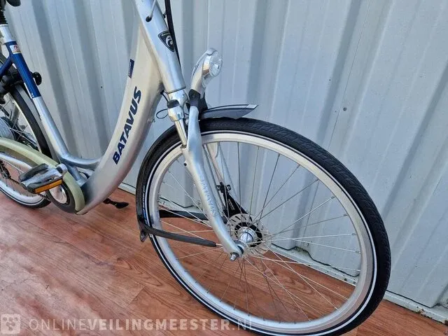 Elektrische damesfiets batavus, padova easy, zilver-blauw - afbeelding 2 van  8