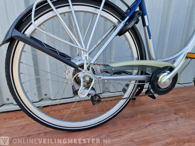 Elektrische damesfiets batavus, padova easy, zilver-blauw - afbeelding 4 van  8