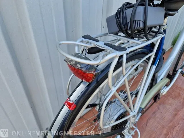 Elektrische damesfiets batavus, padova easy, zilver-blauw - afbeelding 5 van  8