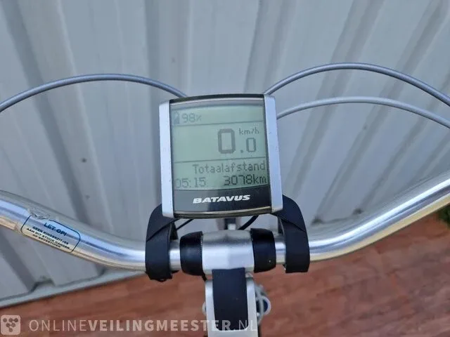 Elektrische damesfiets batavus, padova easy, zilver-blauw - afbeelding 6 van  8