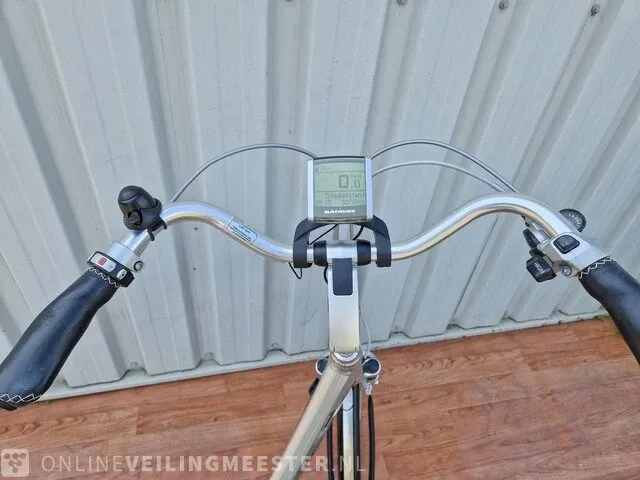 Elektrische damesfiets batavus, padova easy, zilver-blauw - afbeelding 7 van  8