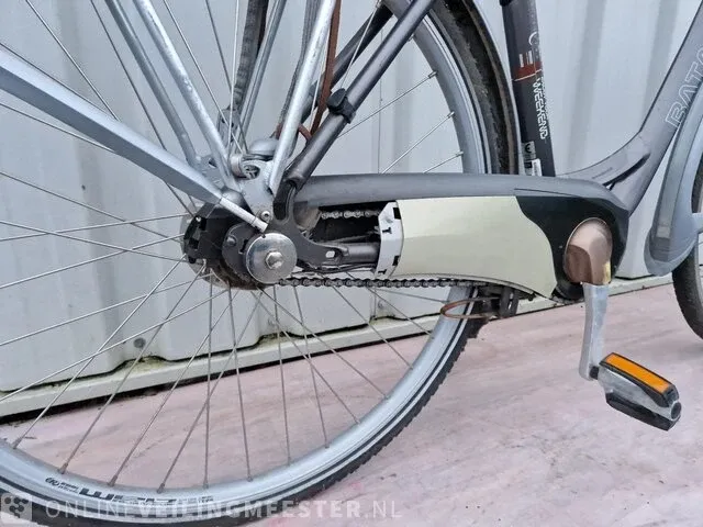 Elektrische damesfiets batavus, weekend easy, grijs - afbeelding 5 van  6