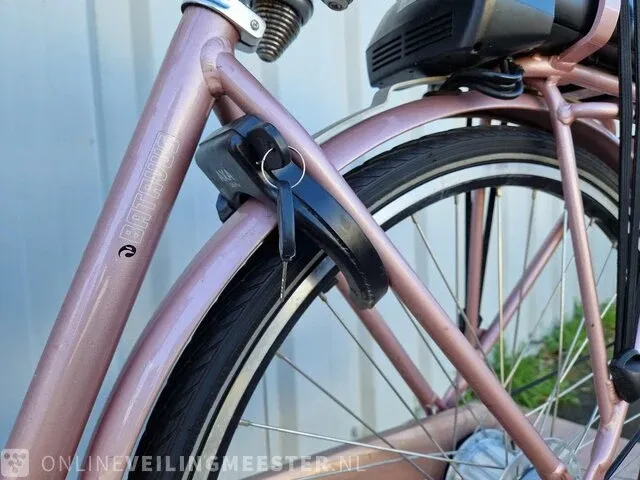 Elektrische damesfiets batavus, x - posure, roze, 2016 - afbeelding 9 van  9