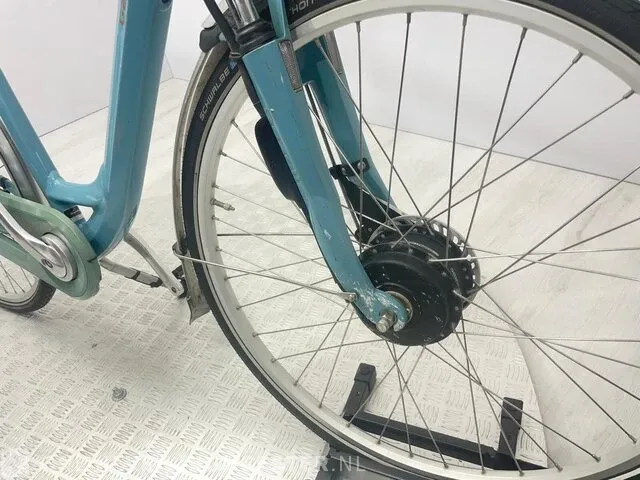 Elektrische damesfiets gazelle, orange, blauw, bouwjaar 2017 - afbeelding 3 van  15