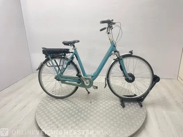 Elektrische damesfiets gazelle, orange, blauw, bouwjaar 2017 - afbeelding 1 van  15