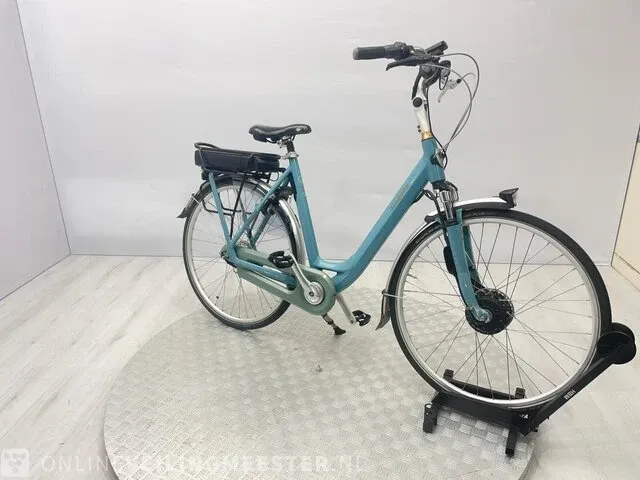 Elektrische damesfiets gazelle, orange, blauw, bouwjaar 2017 - afbeelding 9 van  15