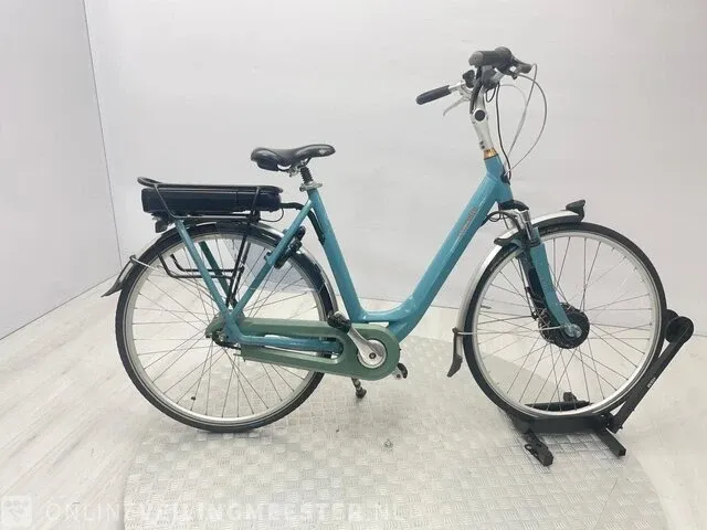 Elektrische damesfiets gazelle, orange, blauw, bouwjaar 2017 - afbeelding 10 van  15