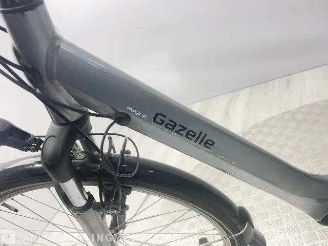 Elektrische damesfiets gazelle, orange c7, grijs / chroom, bouwjaar 2020 - afbeelding 13 van  15