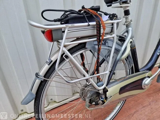 Elektrische damesfiets gazelle, orange innergy, zilver-blauw - afbeelding 5 van  8