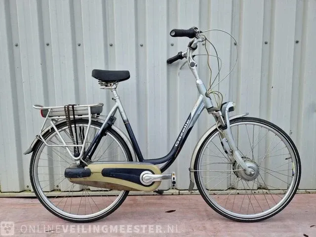 Elektrische damesfiets gazelle, orange innergy, zilver-blauw - afbeelding 1 van  6