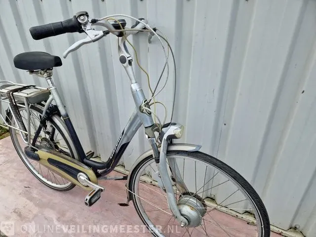Elektrische damesfiets gazelle, orange innergy, zilver-blauw - afbeelding 2 van  6