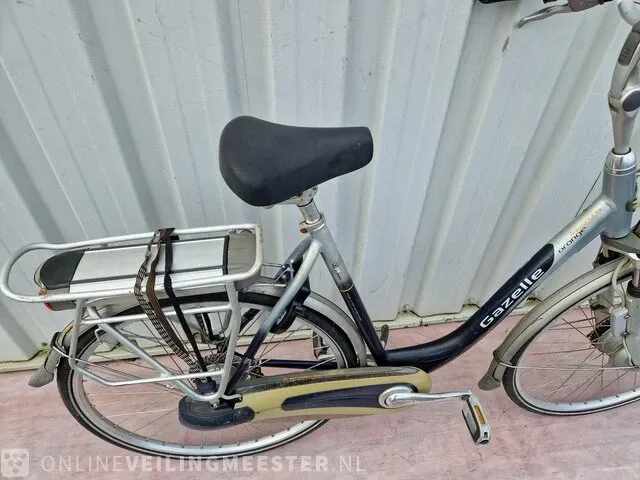Elektrische damesfiets gazelle, orange innergy, zilver-blauw - afbeelding 4 van  6