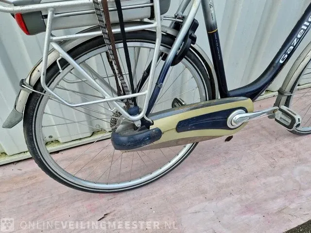 Elektrische damesfiets gazelle, orange innergy, zilver-blauw - afbeelding 6 van  6