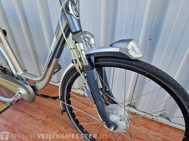 Elektrische damesfiets gazelle, orange xtra innergy, platinum-blauw - afbeelding 4 van  11