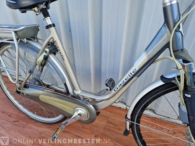 Elektrische damesfiets gazelle, orange xtra innergy, platinum-blauw - afbeelding 5 van  11