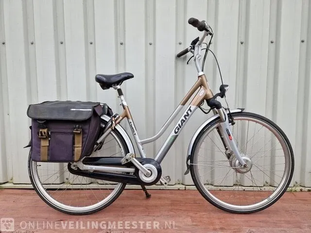 Elektrische damesfiets giant, twist double, zilver-brons - afbeelding 1 van  7