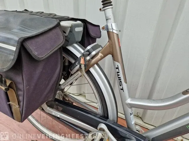 Elektrische damesfiets giant, twist double, zilver-brons - afbeelding 3 van  7