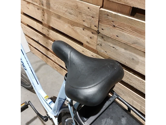 Elektrische damesfiets, hiland, blauw - afbeelding 2 van  13