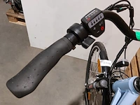 Elektrische damesfiets, hiland, blauw - afbeelding 5 van  13