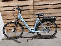 Elektrische damesfiets, hiland, blauw - afbeelding 1 van  13