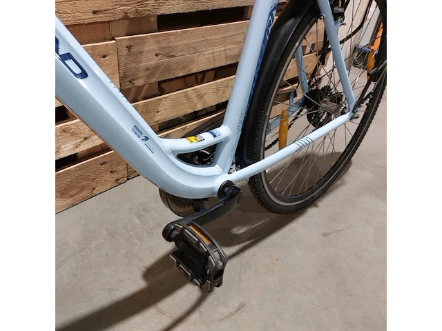 Elektrische damesfiets, hiland, blauw - afbeelding 11 van  13