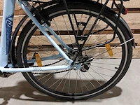 Elektrische damesfiets, hiland, blauw - afbeelding 12 van  13