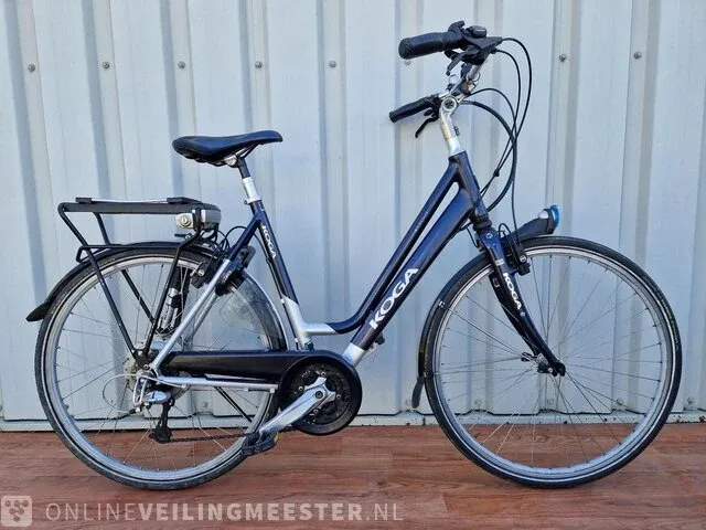 Elektrische damesfiets koga, e-deluxe, blauw-zilver - afbeelding 1 van  8