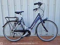 Elektrische damesfiets koga, e-deluxe, blauw-zilver