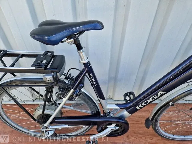 Elektrische damesfiets koga, e-deluxe, blauw-zilver - afbeelding 4 van  8