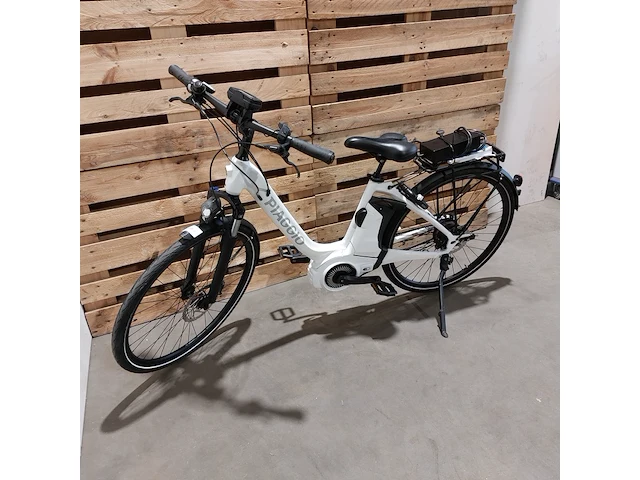 Elektrische damesfiets, piaggio, wit - afbeelding 10 van  17