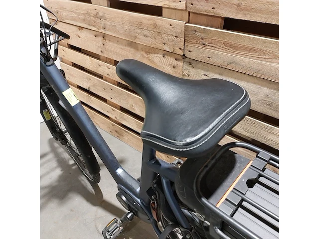 Elektrische damesfiets, qwic, grijs / zwart - afbeelding 4 van  16