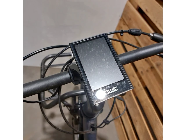 Elektrische damesfiets, qwic, grijs / zwart - afbeelding 7 van  16