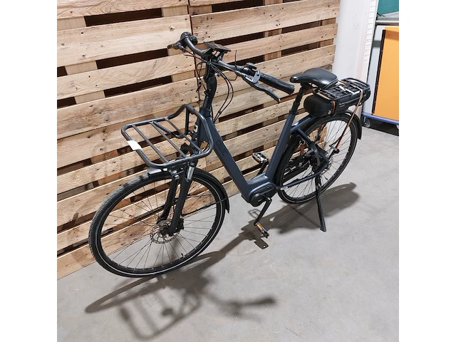 Elektrische damesfiets, qwic, grijs / zwart - afbeelding 10 van  16