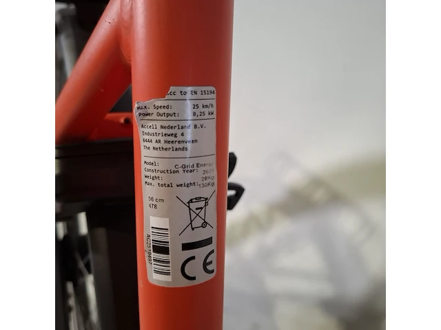 Elektrische damesfiets sparta, c-grid energy, bouwjaar 2021 - afbeelding 9 van  14