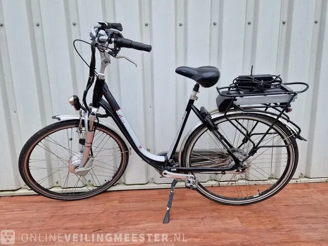 Elektrische damesfiets sparta, e - motion c2, zwart-zilver - afbeelding 7 van  8